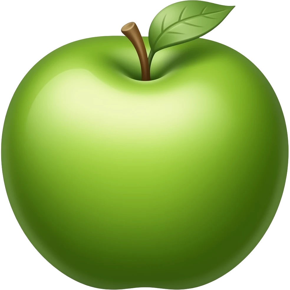 green apple emoji