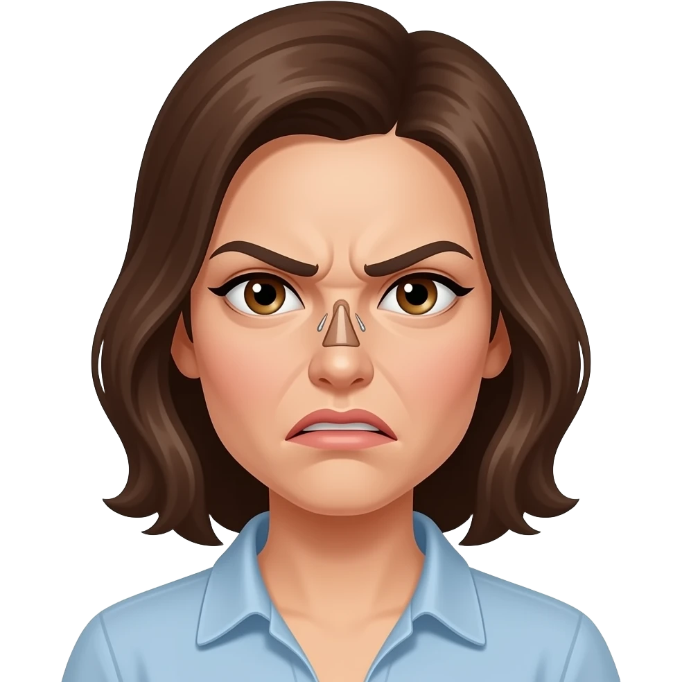 코수술 했는데 맘에들어하는 여자인줄 알았는데 다시 화내는 여자 emoji