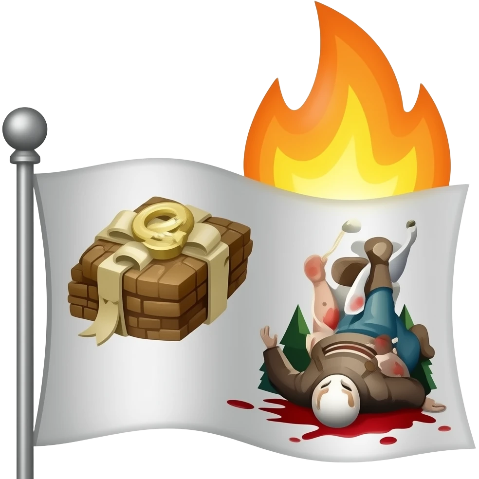 Burn Loot Murder flag emoji