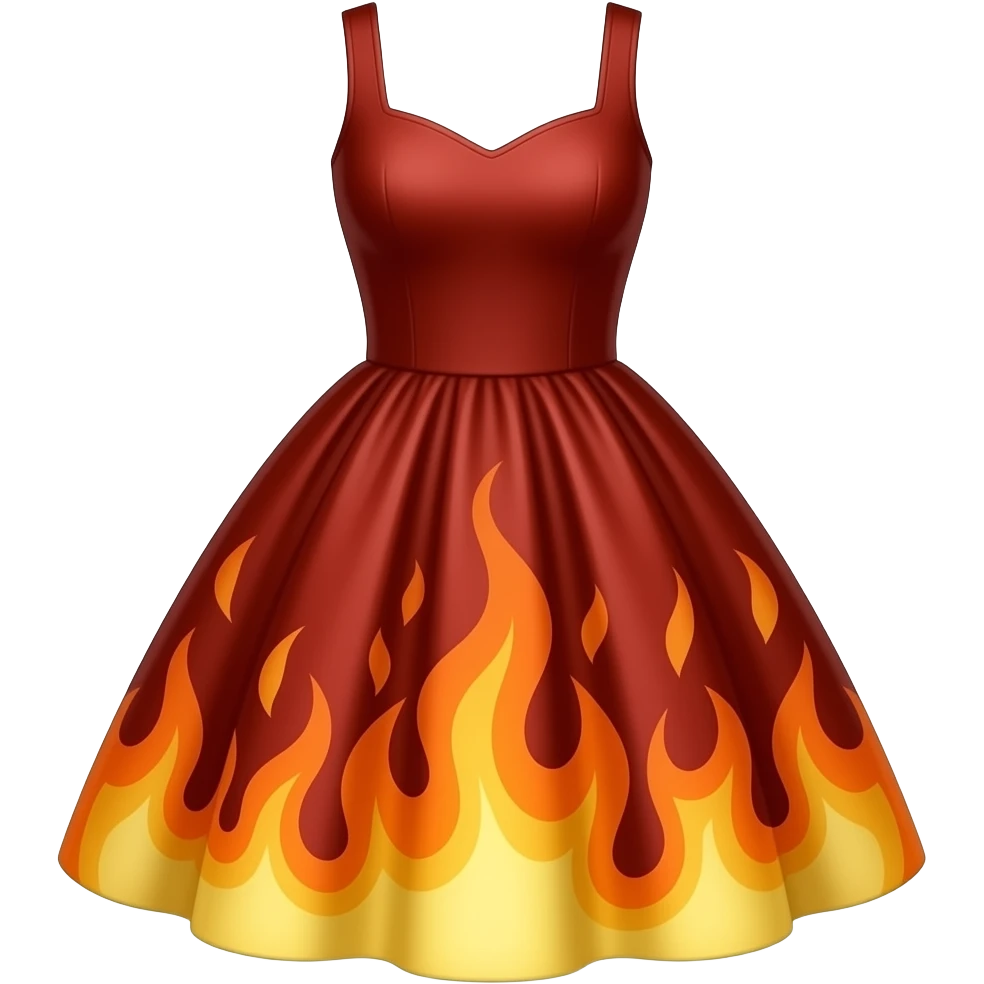 🔥 inspired dress emoji