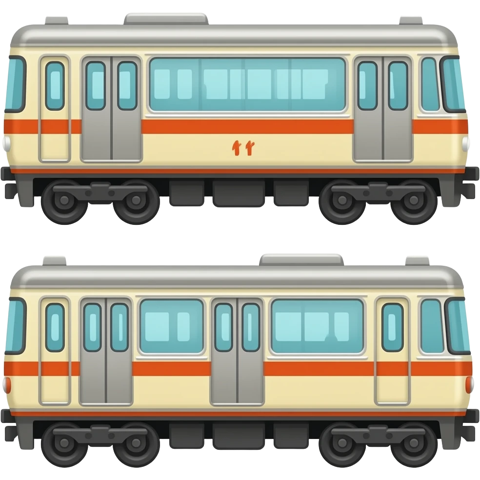 🚈🚃🚃 emoji