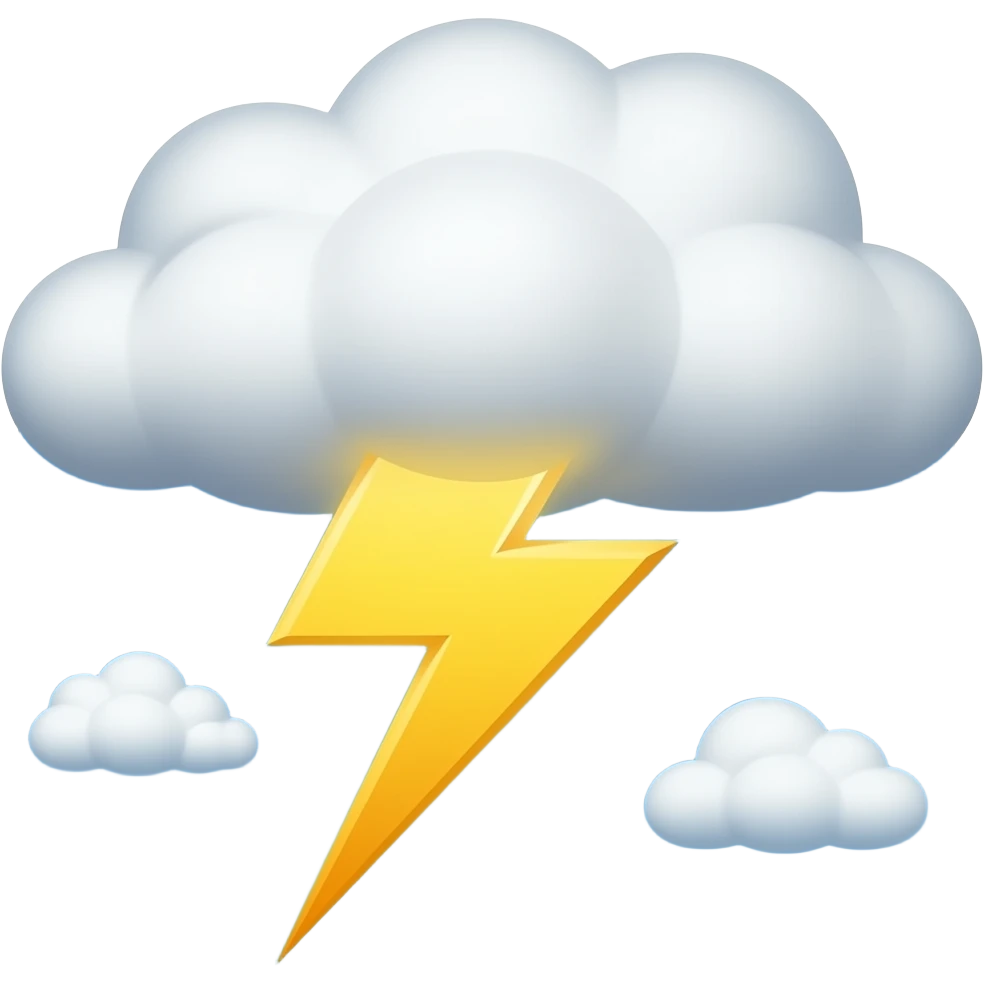 lightning emoji