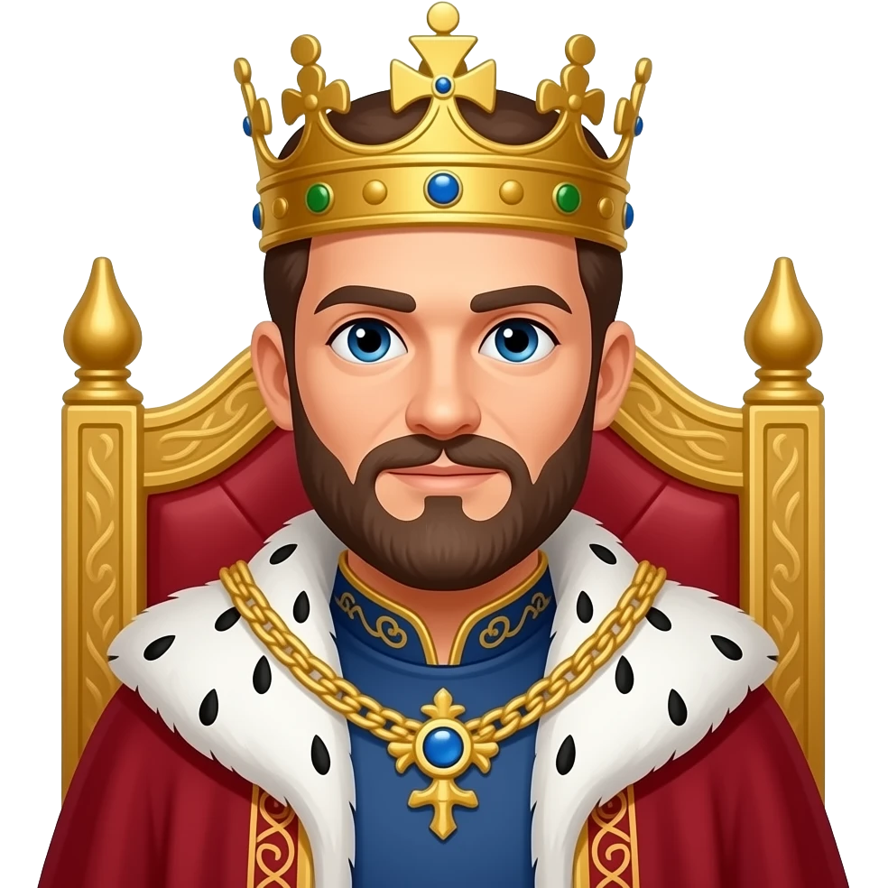 Crowned king emoji