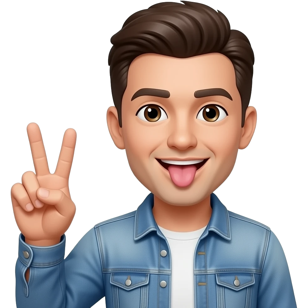✌🏽😛 emoji