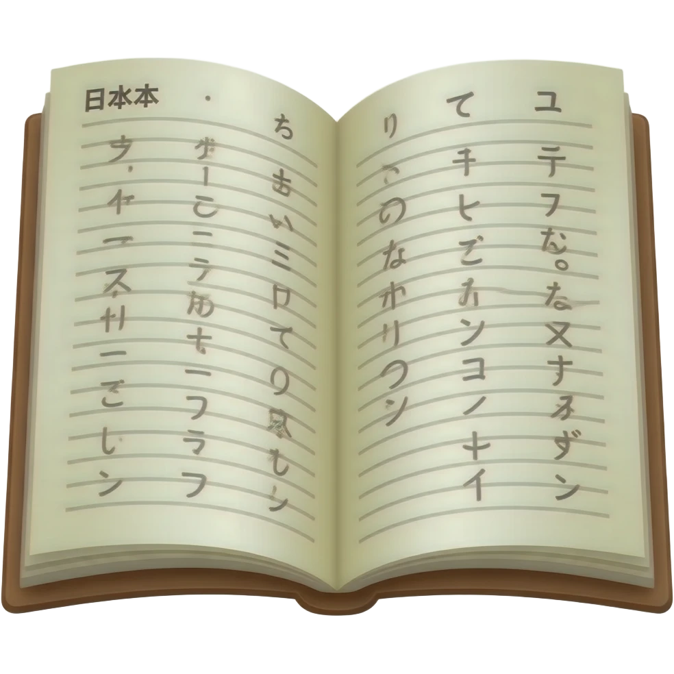 japanese wordbook emoji