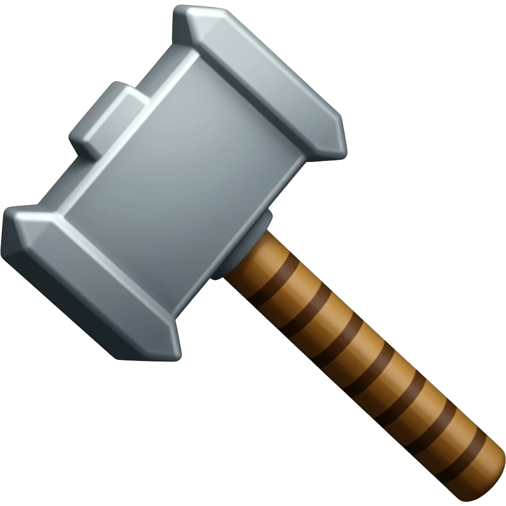 a mace from minecraft the weapon mace emoji | AI Emoji Generator
