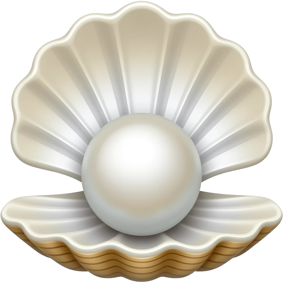 pearl in shell emoji