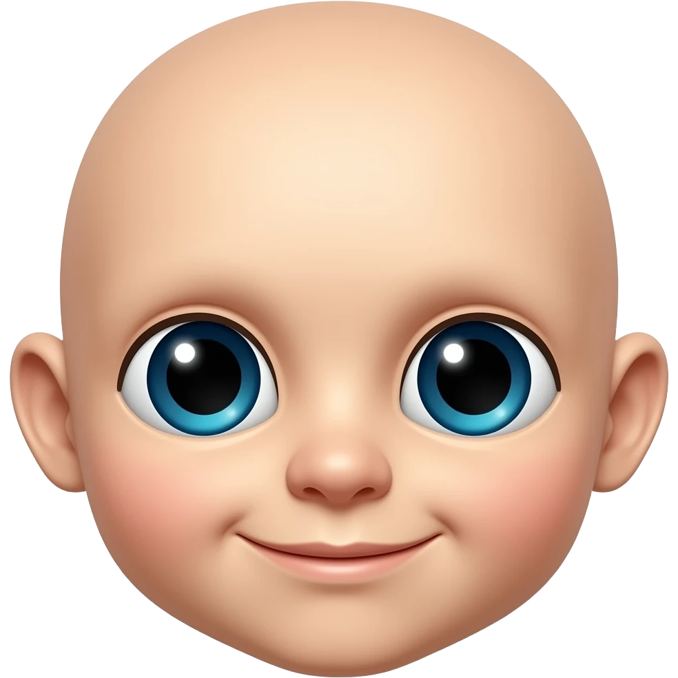 Una carita infantil no humana emoji