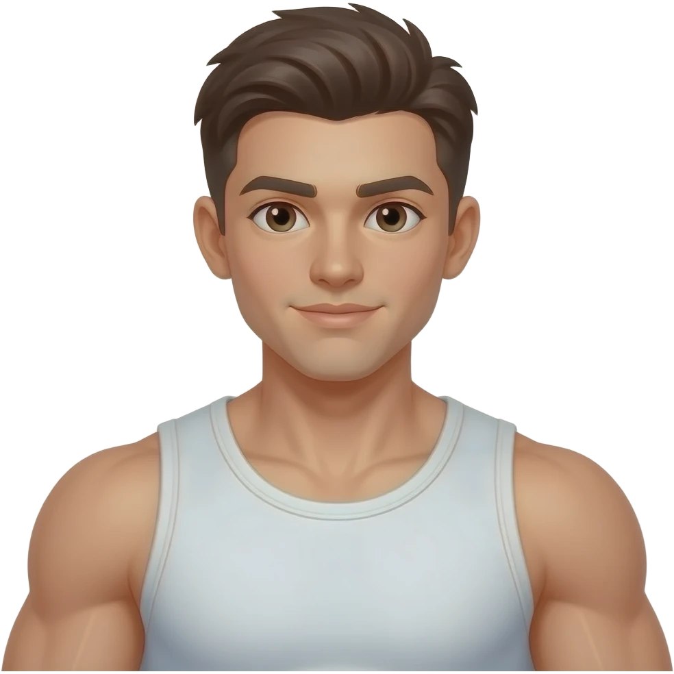 A boy with muscles emoji