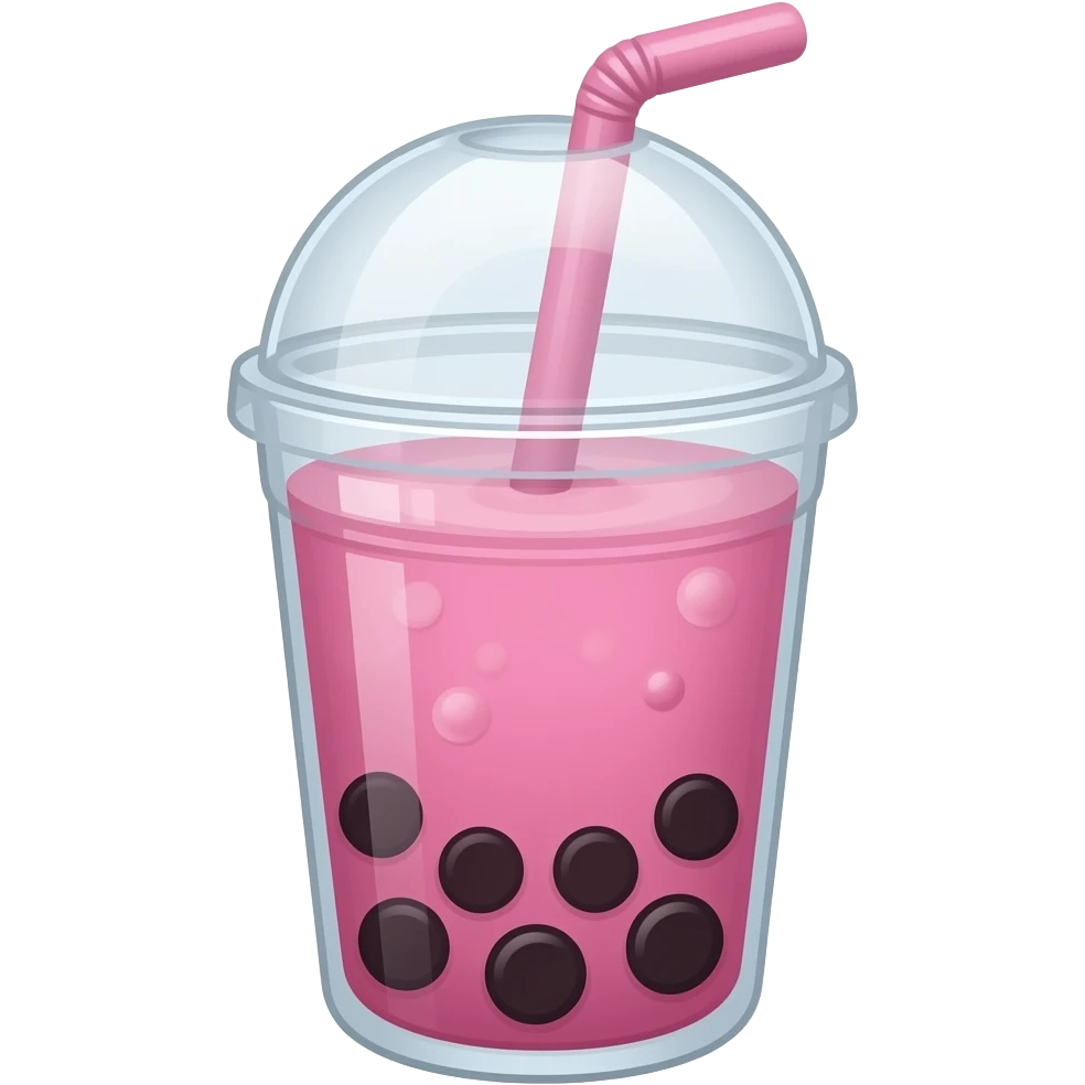 🧋pink emoji