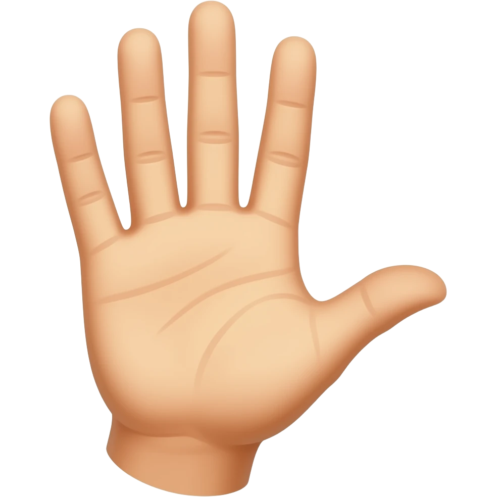 tutorial only hand emoji