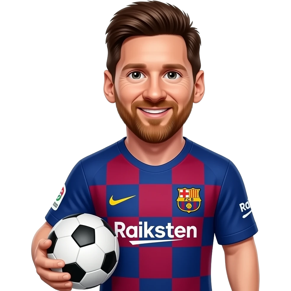 messi barcelona emoji