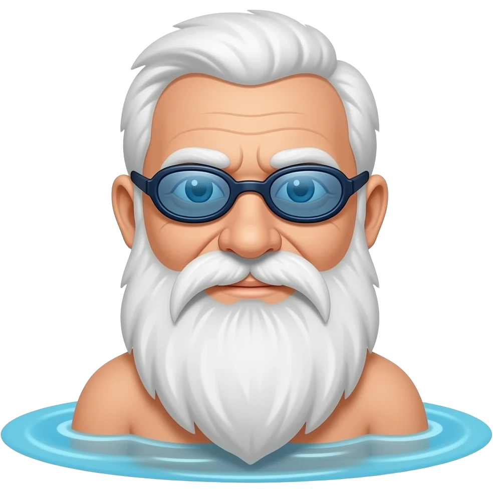 old man swimmer emoji