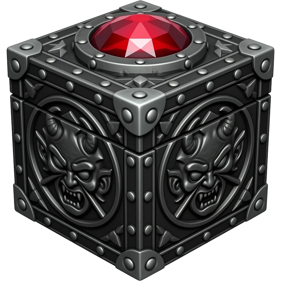 Hellraiser Puzzle Box, cube, emoji
