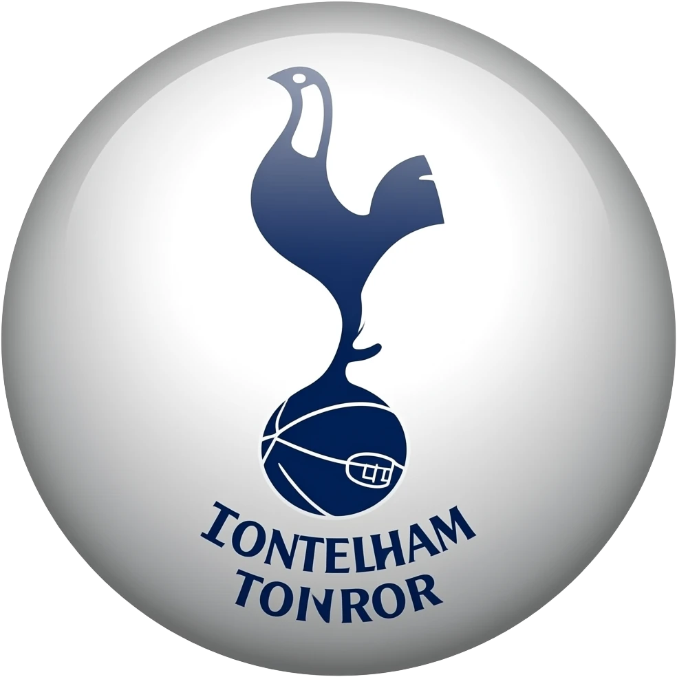 Tottenham Hotspur’s badge without the text just the cockerel on the ball emoji
