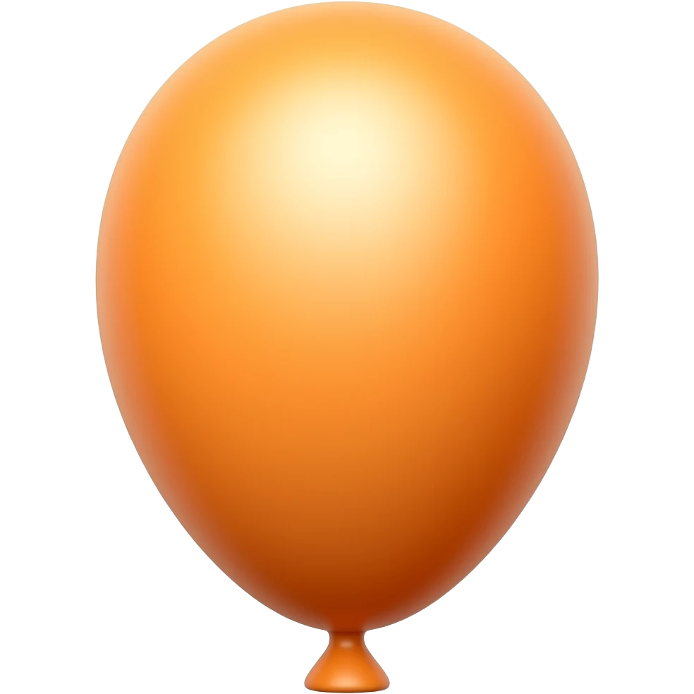ORANGE BALLOON emoji