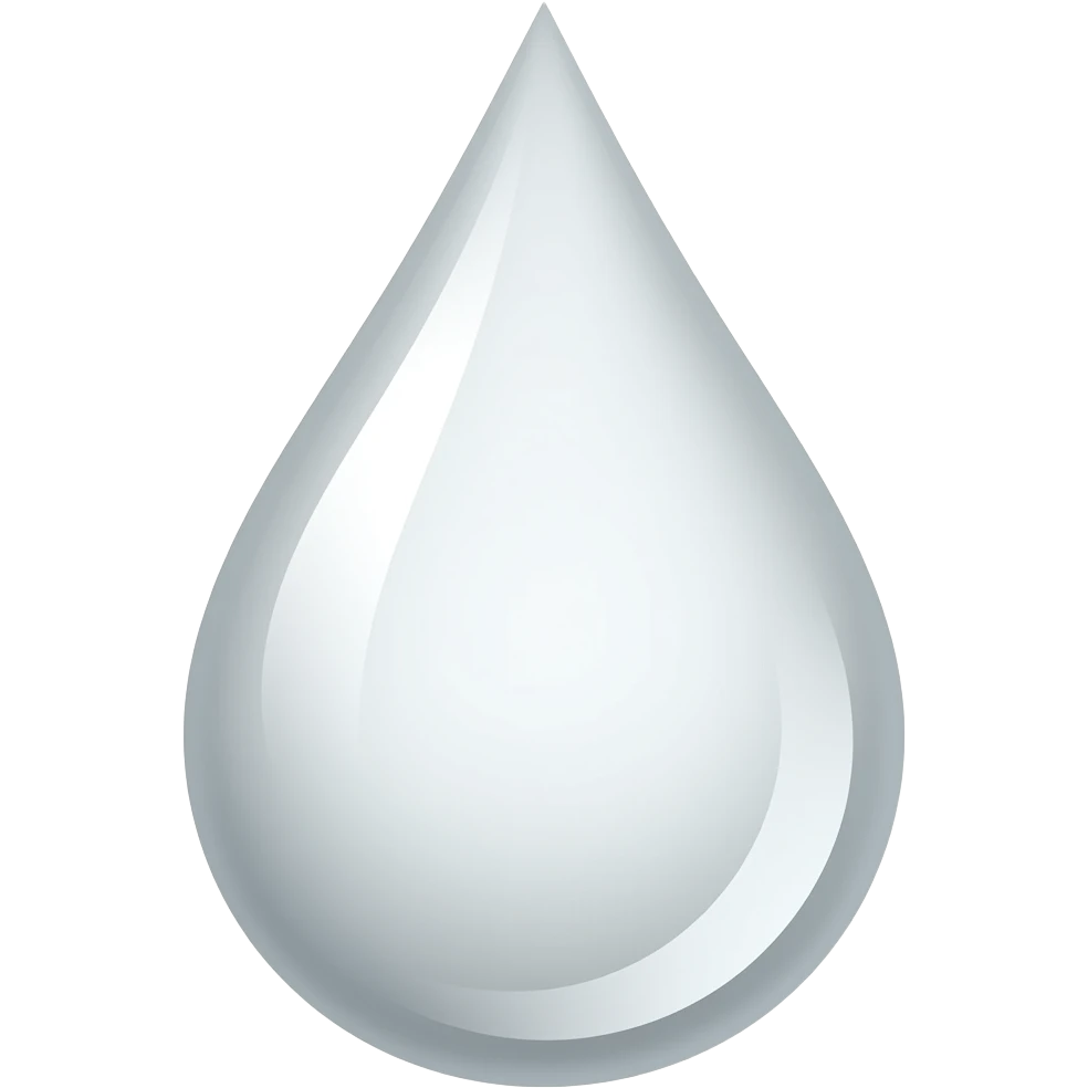 Goutte blanche emoji