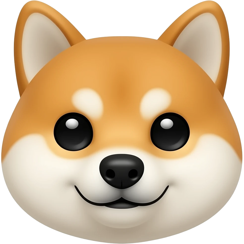shiba face emoji