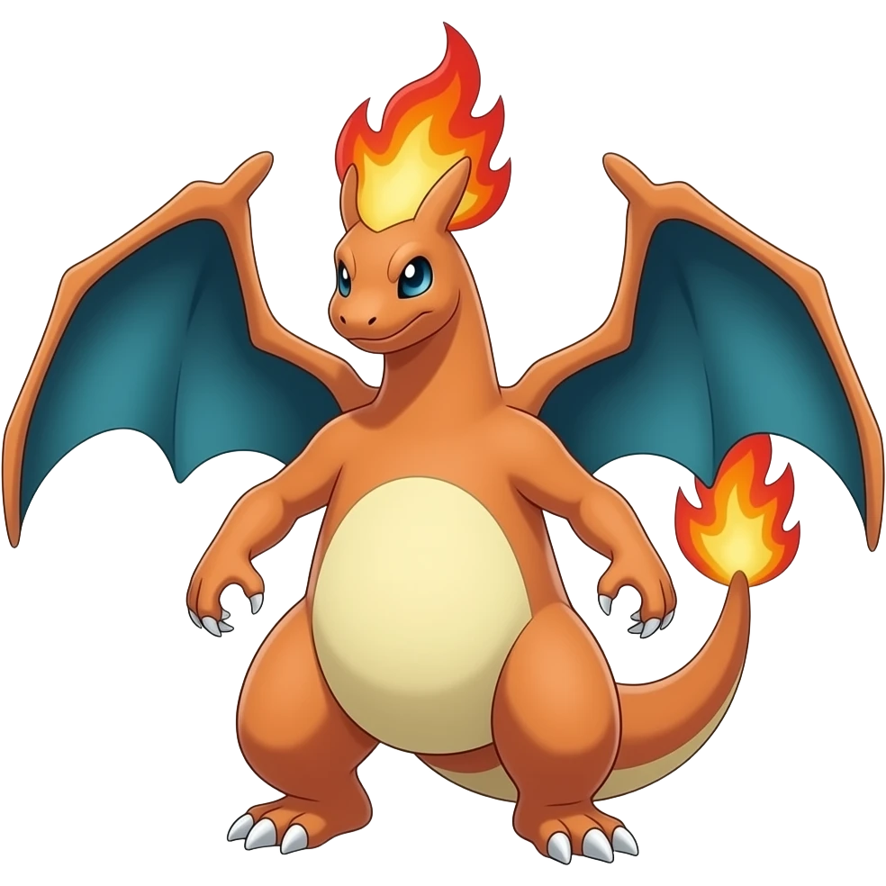 Cinderace-Incineroar-Talonflame-Typloshion-Quilava-Pyroar-Solgaleo-Blaziken-Fakémon-hybrid emoji