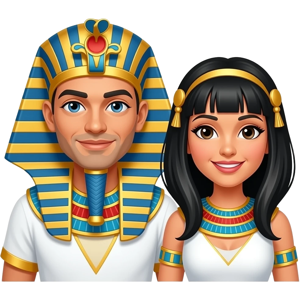 Egyptian man and woman emoji