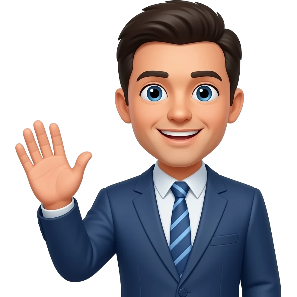 Persona saludando emoji