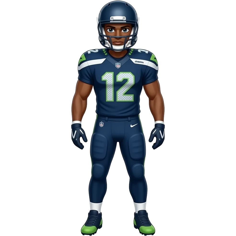 Seahawks football player emoji