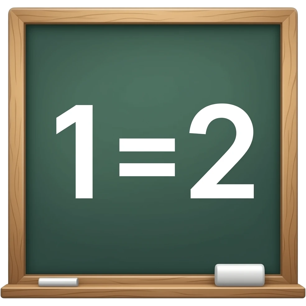 1=2 emoji
