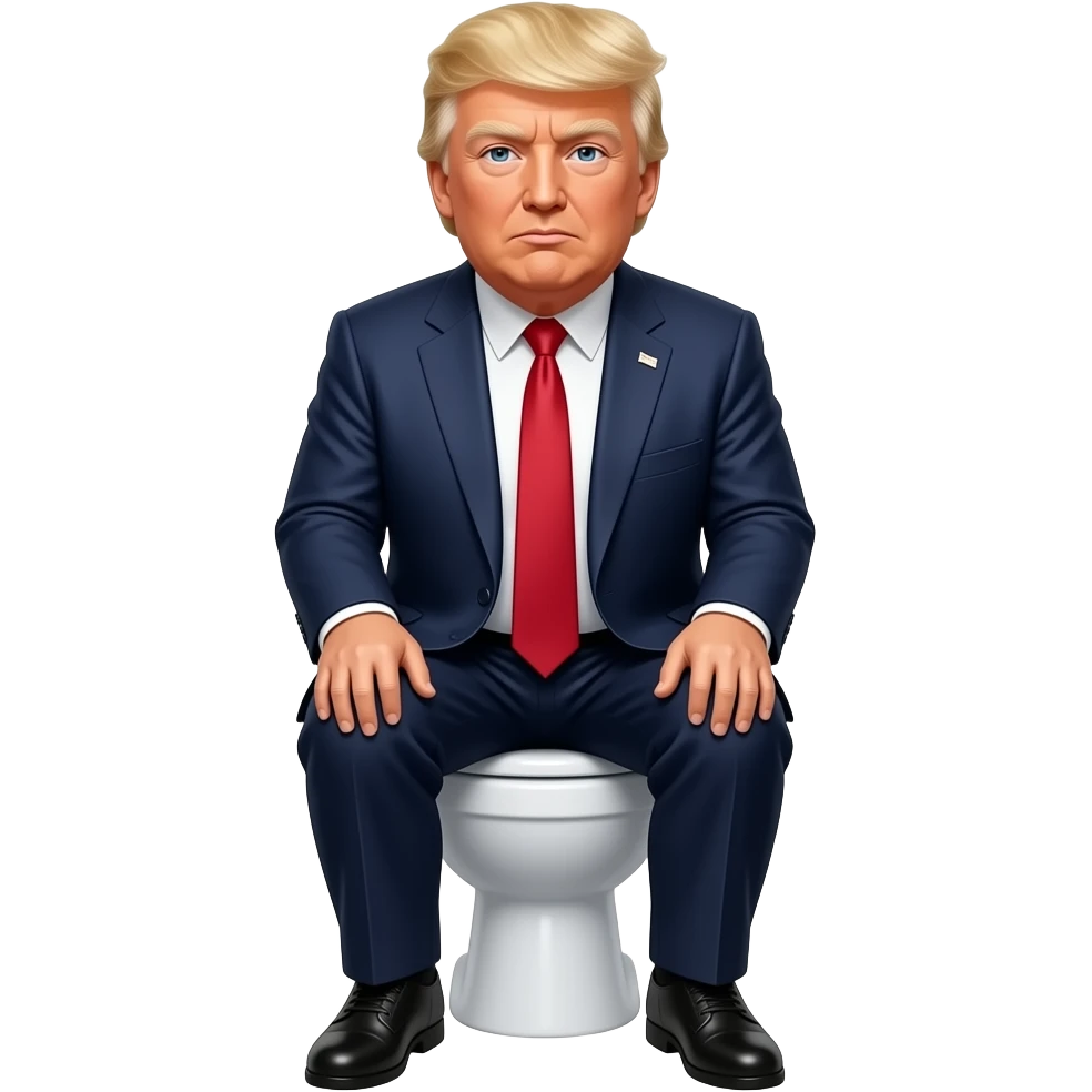 Trump on comode emoji