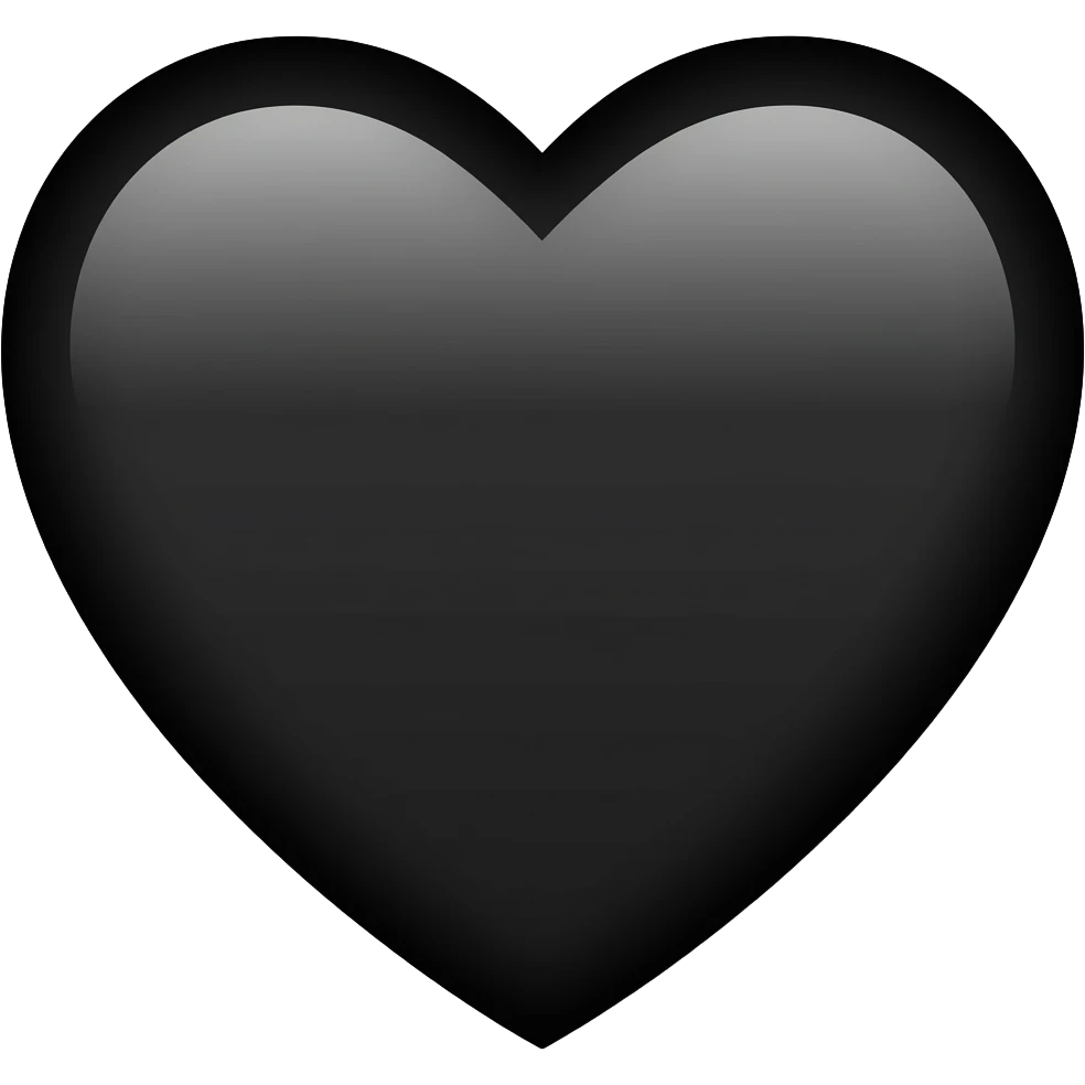 𝖡𝗅𝖺𝖼𝗄 𝗁𝖾𝖺𝗋𝗍 emoji