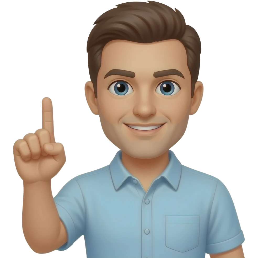 Middle finger man emoji