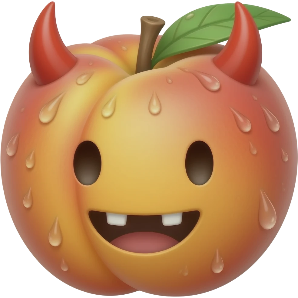 🍑💦😈 emoji