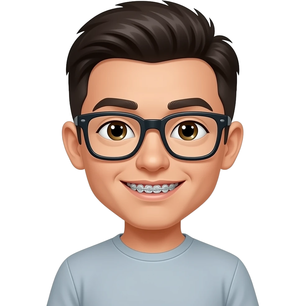 YAN ( KID, WITHOUT GLASSES, BRACES, RACIST) emoji