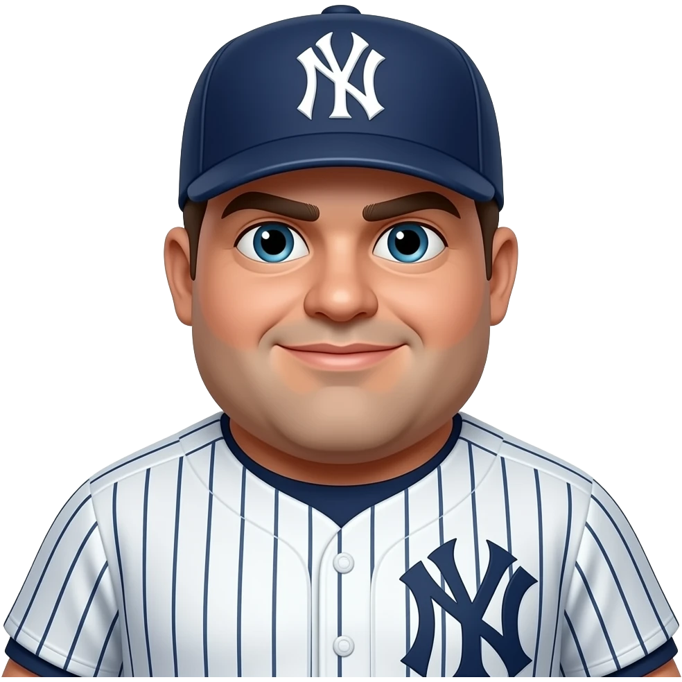 Fat stupid ugly New York Yankees player emoji
