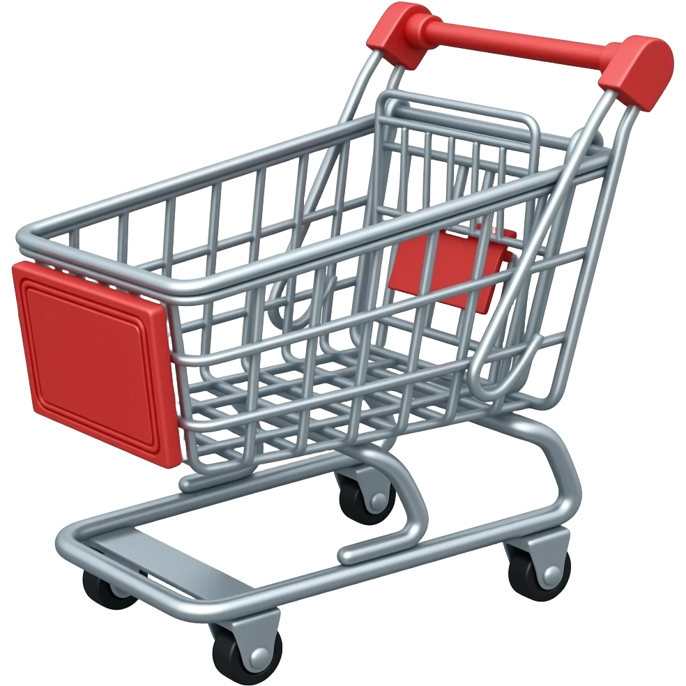 Mini shopping cart emoji