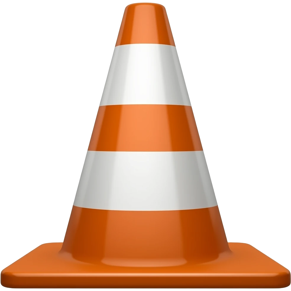cone de chantier emoji