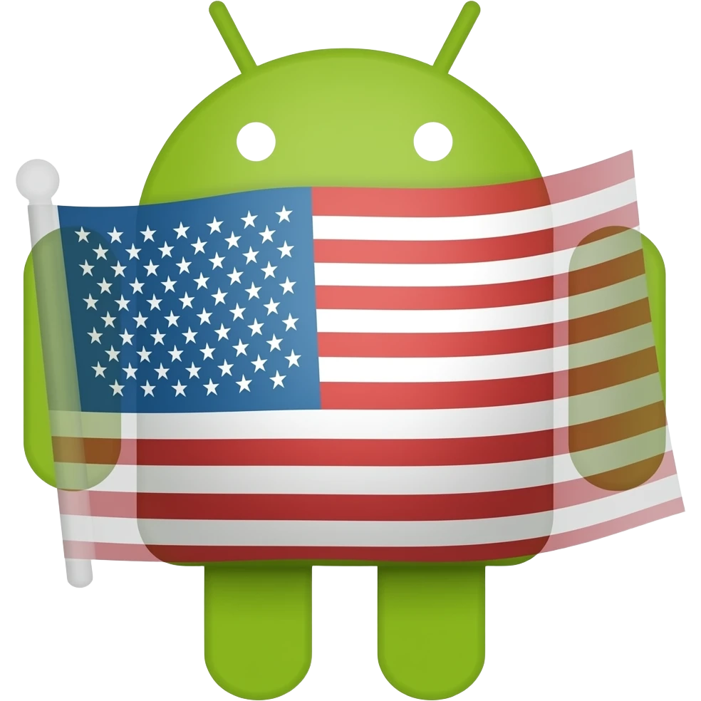 Android  flag emoji