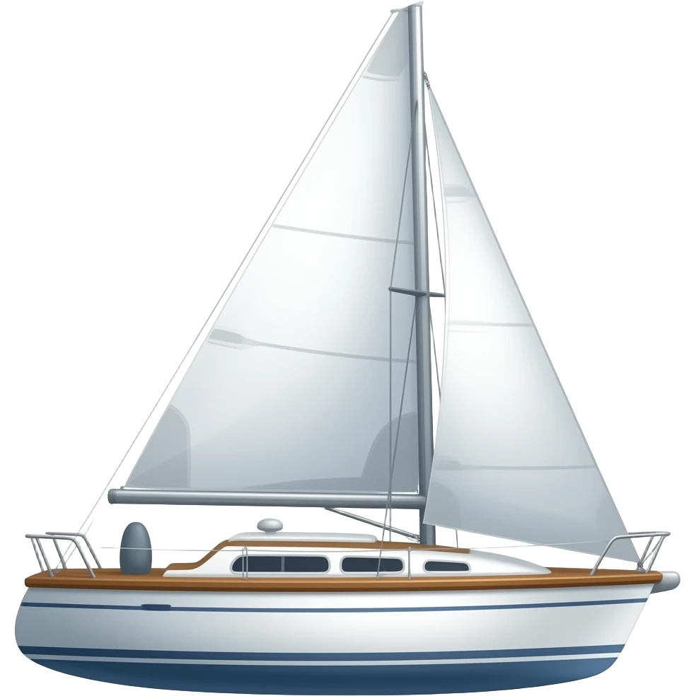 sailing dinghy with trapeze emoji