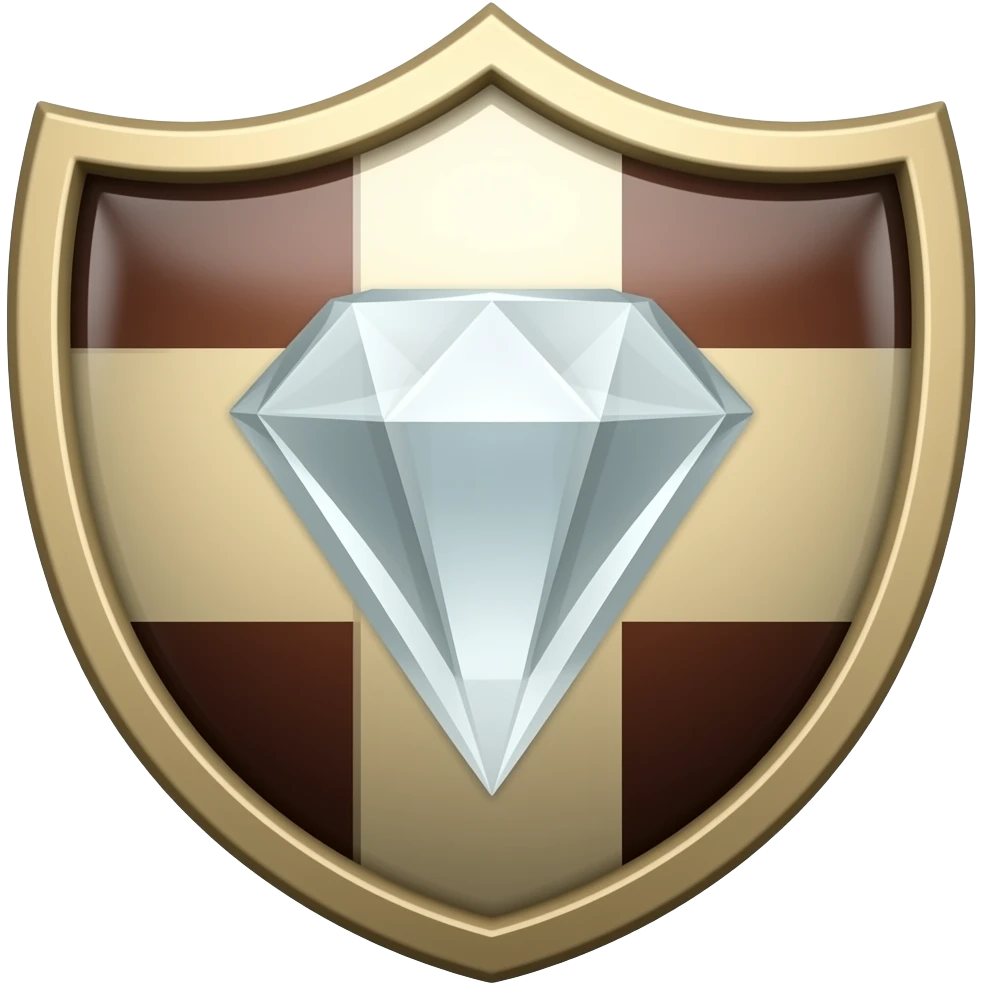 shield with diamond in middle emoji