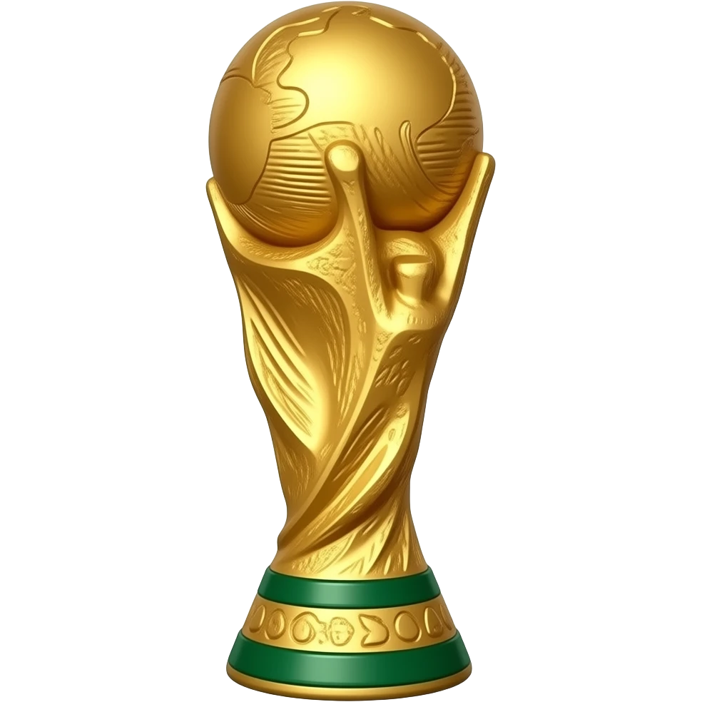 FIFA world cup trophy exactly like the original world cup trophy emoji
