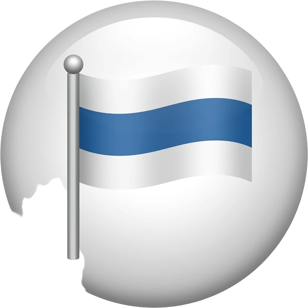 Round tip flag emoji