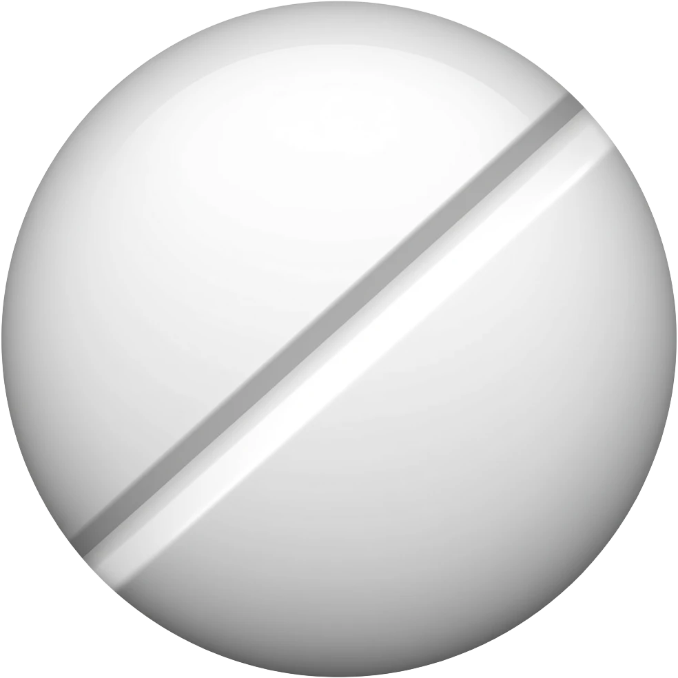 WHITE ROUND PILL emoji