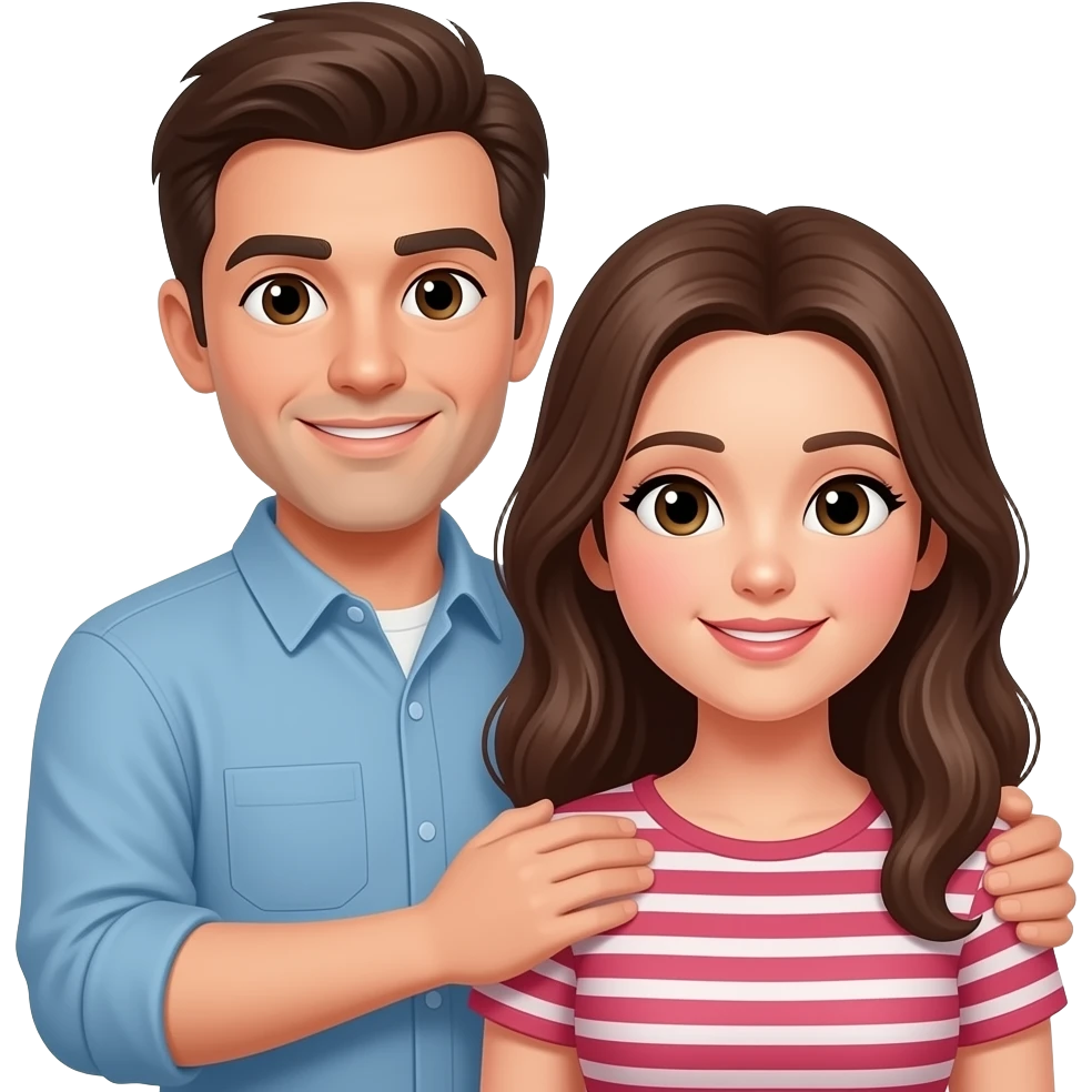 man protecting woman emoji