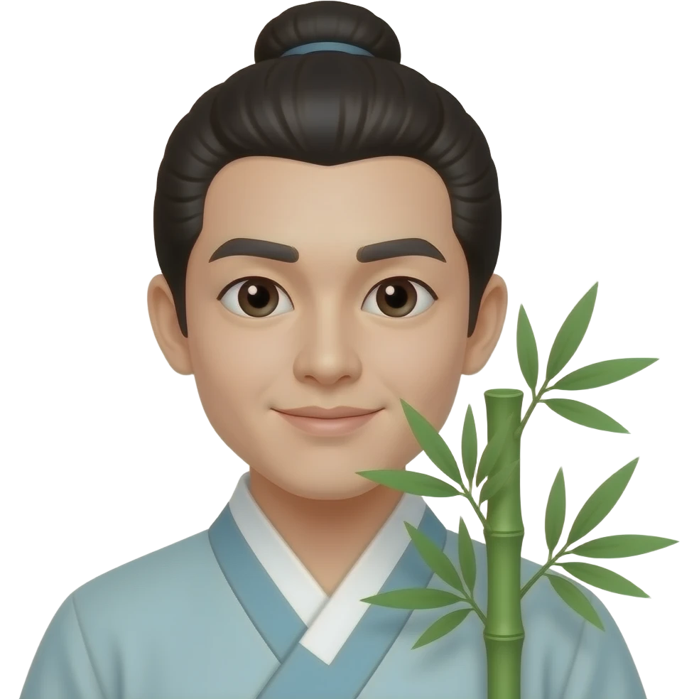 한국 스타일의 대나무 이모지를 만들어줘. emoji