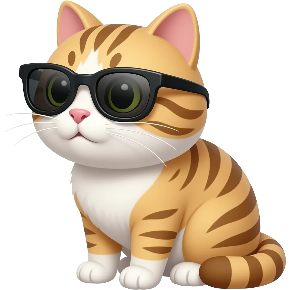 Cat wearing sunglasses emoji