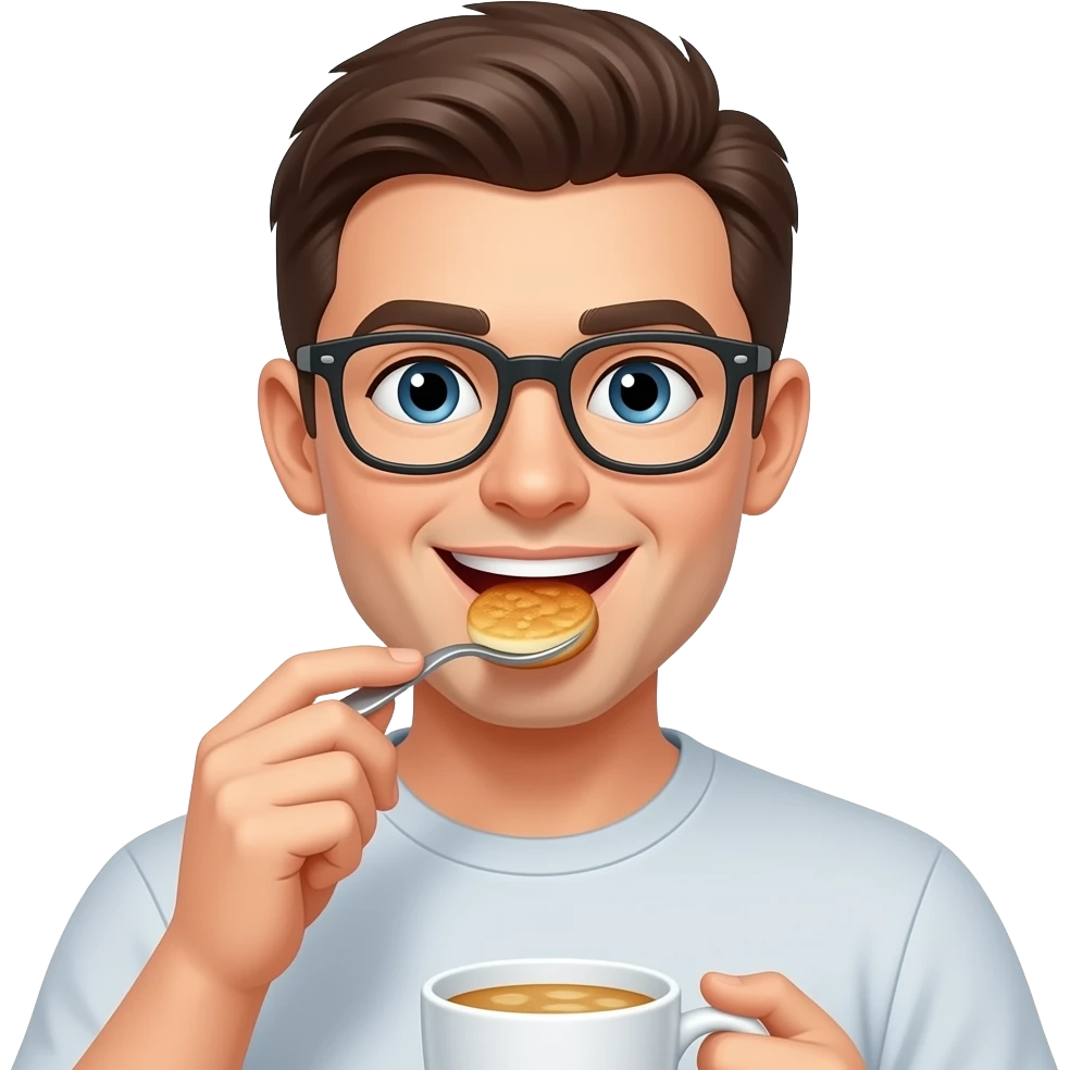 Eating breakfast emoji