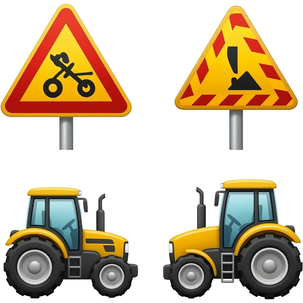 🚧🚜 emoji