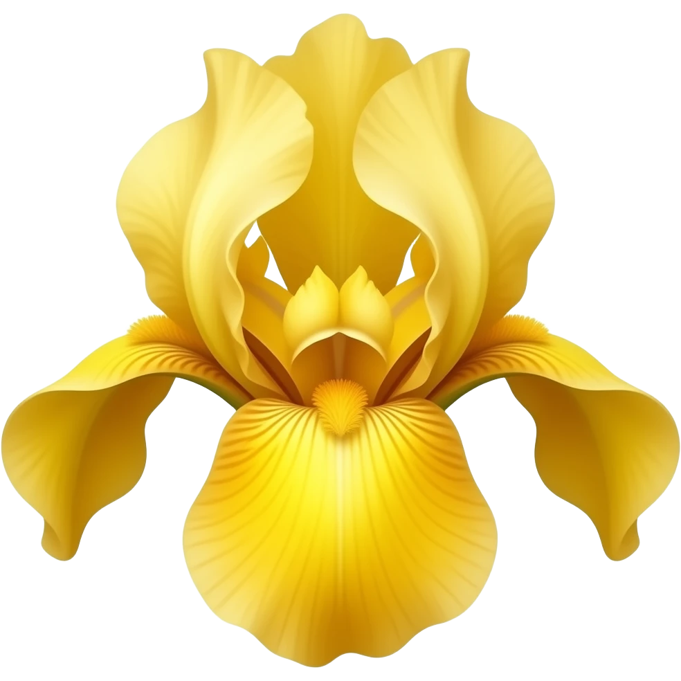 Yellow iris emoji