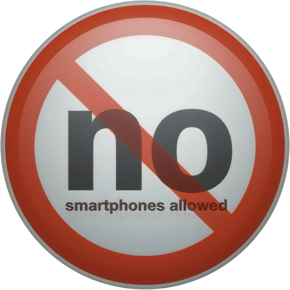 no smartphones allowed emoji
