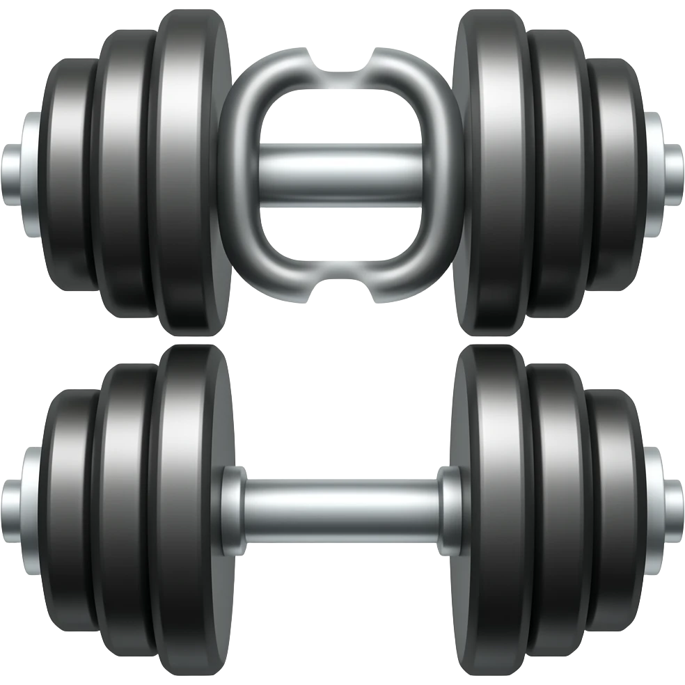 gym dumbles emoji