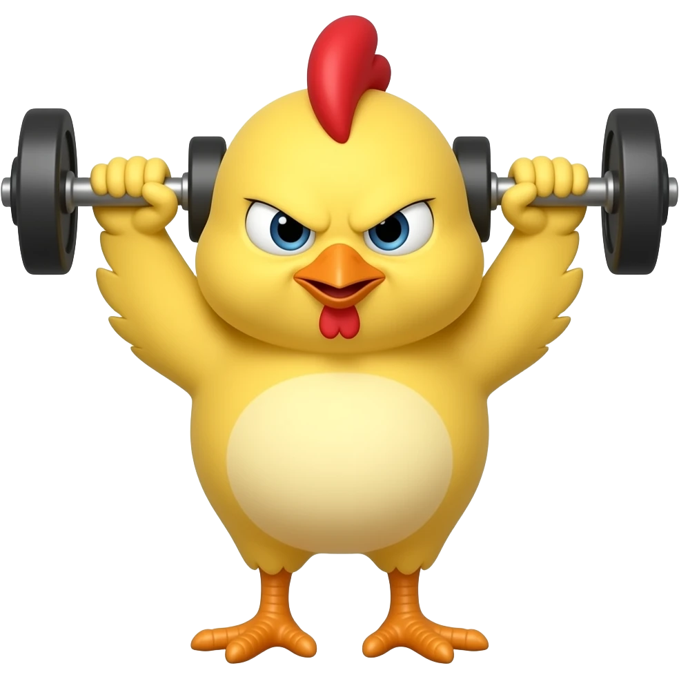 🐥😠🏋️🏋️ emoji